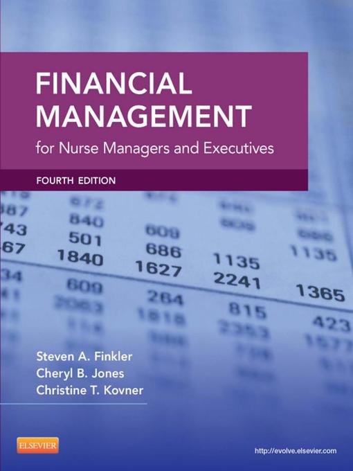 Title details for Financial Management for Nurse Managers and Executives--E-Book by Cheryl Jones - Available